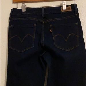 Dark indigo Levi’s stretch skinny jeans 6